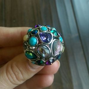 Lia Sophia Fireworks Ring size 7.
